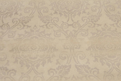 6' x 9' Hand Knotted Floral Traditional Oriental Wool Area rug Beige
