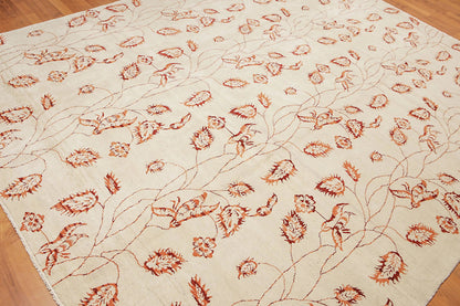8' x 10' Hand Knotted Vegetable Dyes Oriental Area rug Beige