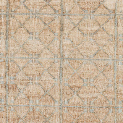 Rice Dusty Sage Fringed Jute Carpet