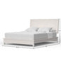Nova Platform Bed - Chalk White