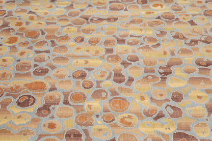 6' x 9' Designer Hand Knotted Modern 100% Wool Area rug Aqua