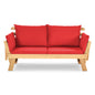 Adjustable Patio Convertible Sofa with Thick Cushion