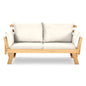 Adjustable Patio Convertible Sofa with Thick Cushion