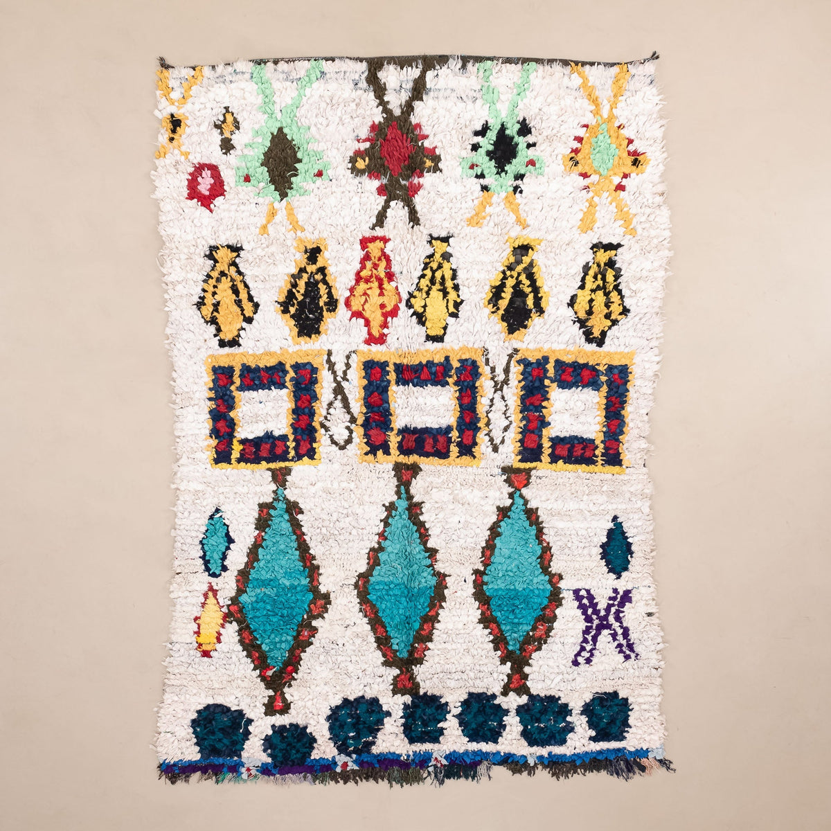 OuedLaou - vintage boucherouite rug