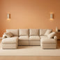 Oversized U Shaped Modular Sectional Sofa with Ottoman