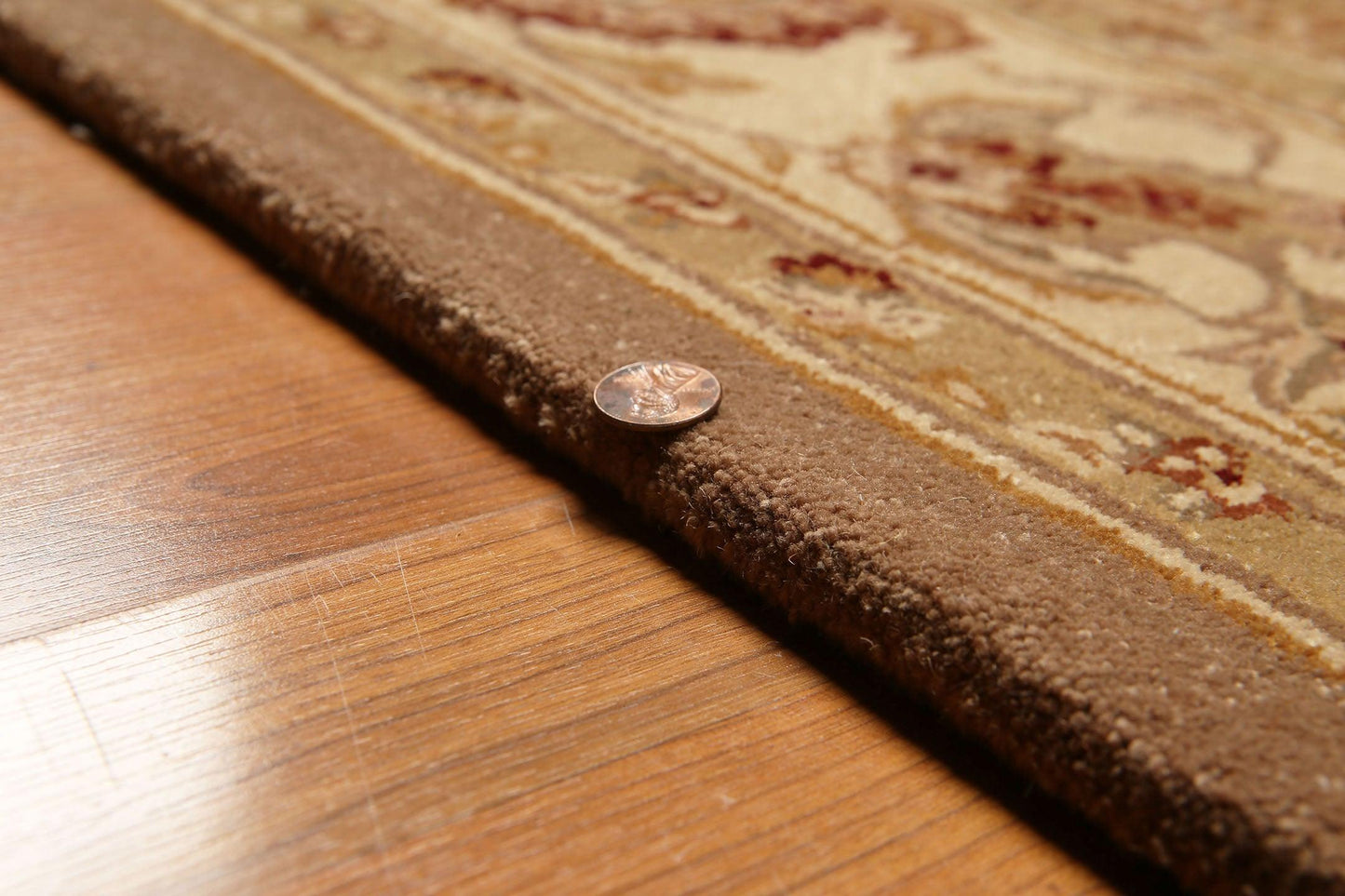 5'6" X 8'6" handmade 100% wool Traditional Oriental Area Rug Brown