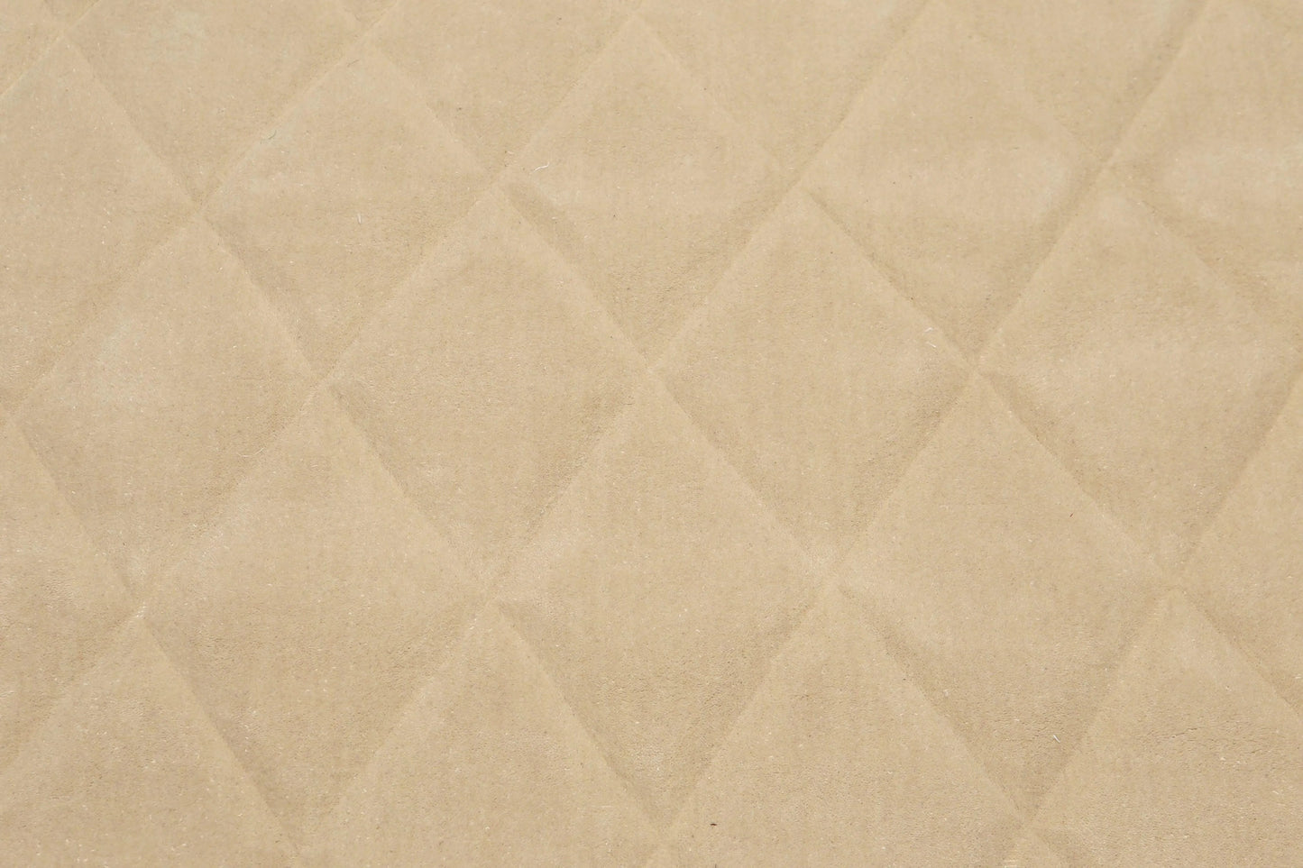 5' x 8' Designer Embossed Diamond Pattern 100% Wool Area Rug Beige