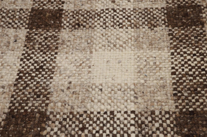 4' x 6' Hand woven Reversible Afghan Kilim 100% Wool Area Rug Ivory