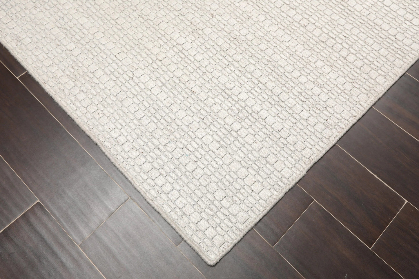 Multi Size Off White, Gray Hand Woven 100% Wool Flatweave Traditional Oriental Area Rug