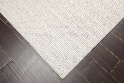 Multi Size Off White, Gray Hand Woven 100% Wool Flatweave Traditional Oriental Area Rug