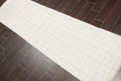 Multi Size Off White, Gray Hand Woven 100% Wool Flatweave Traditional Oriental Area Rug