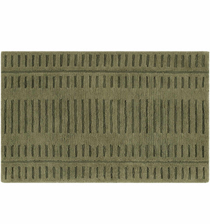 Washable Wool Rug - Green