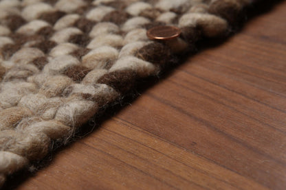 4' x 6' Hand woven Reversible Afghan Kilim 100% Wool Area Rug Ivory