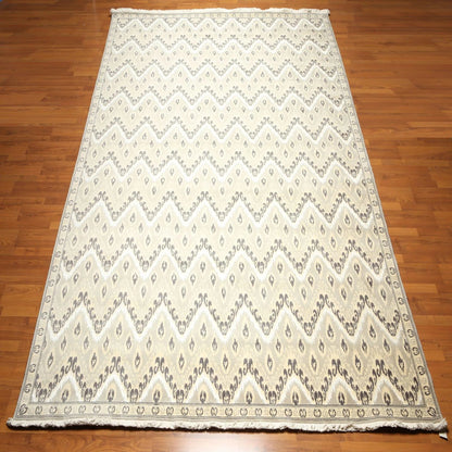 9' x 12' Hand knotted 100% Wool Oriental Area rug pile 9x12 Modern Beige