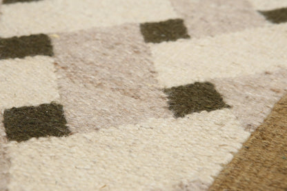 5' x 7' Hand woven Vintage Afghan Kilim 100% wool Area rug Beige