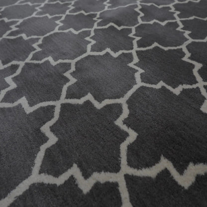 8' x 10' Handmade 100% Wool Designer Contemporary Oriental Area rug Gray