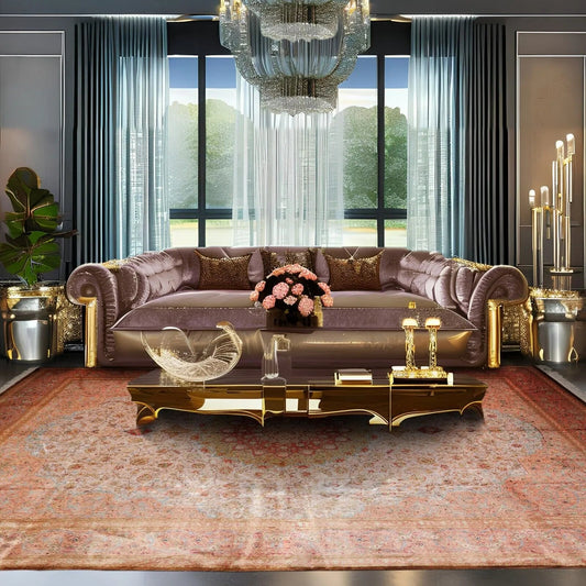 9x12 Gray, Blush Hand Knotted 100% Silk Traditional Authentic Kum 500 KPSI Oriental Area Rug