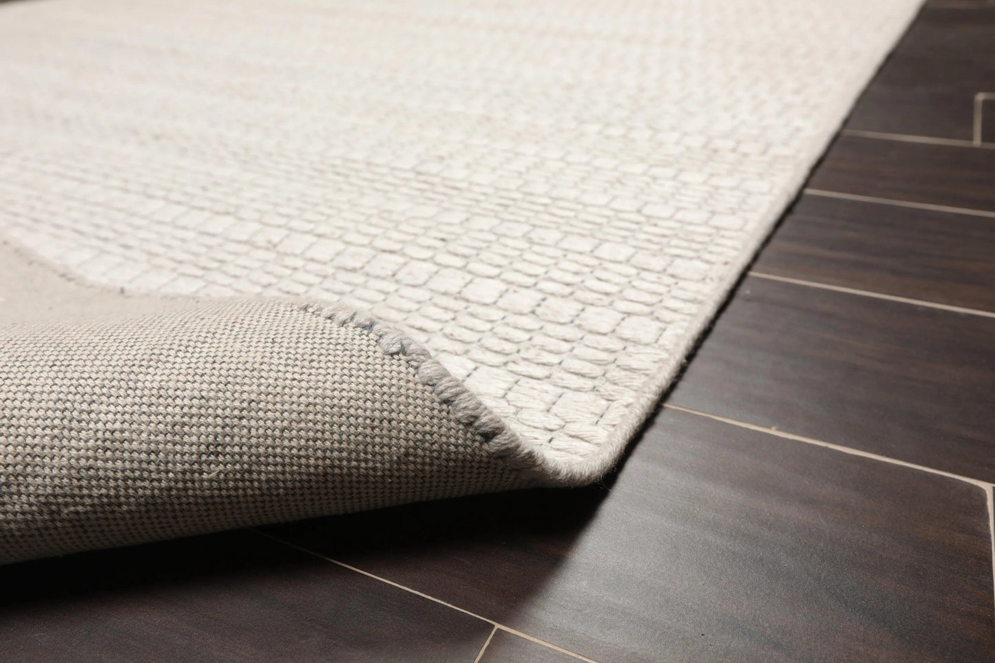 Multi Size Off White, Gray Hand Woven 100% Wool Flatweave Traditional Oriental Area Rug