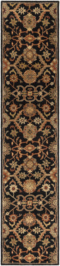 Salix Hand Tufted Black Wool Rug