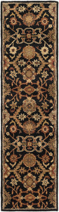 Salix Hand Tufted Black Wool Rug
