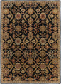 Salix Hand Tufted Black Wool Rug