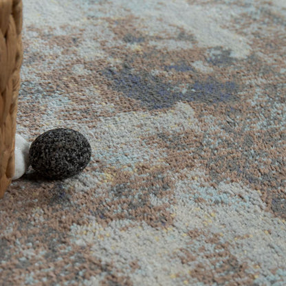 Short-Pile Rug Living Room Oil Painting Used Effect Abstract Modern In Grey