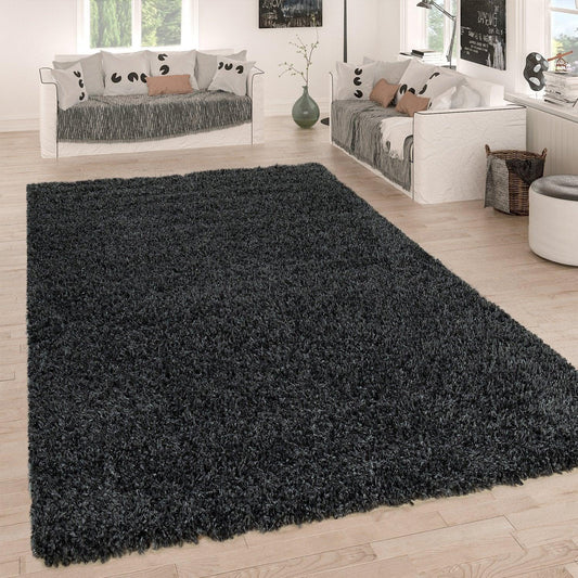 Solid Medium-Pile Rug Anthrazit Living Room Robust