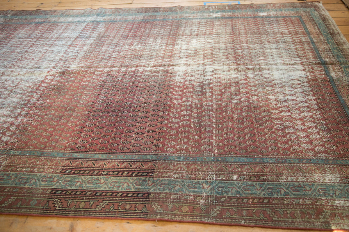 6.5x16.5 Antique Distressed Malayer Rug Runner
