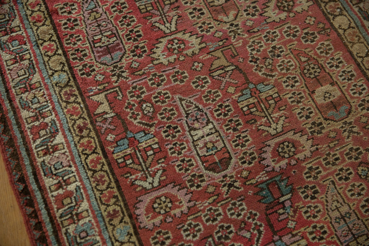 3x14.5 Vintage Distressed Fragment Malayer Rug Runner
