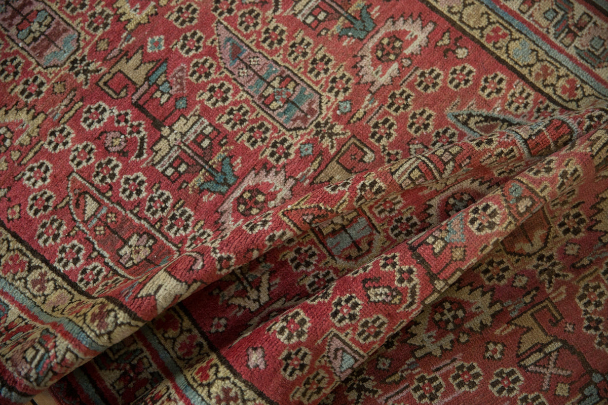 3x14.5 Vintage Distressed Fragment Malayer Rug Runner