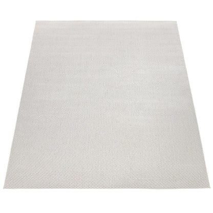 Solid Outdoor Rug for Patio or Balcony weatherproof in Mottled Cream