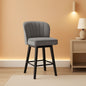 26 Counter Height Bar Stools Set Of 3 Gray Faux Leather