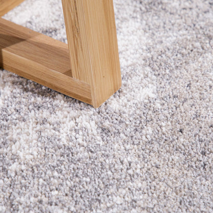Abstract Area Rug Mero Artful Colors in Beige Grey