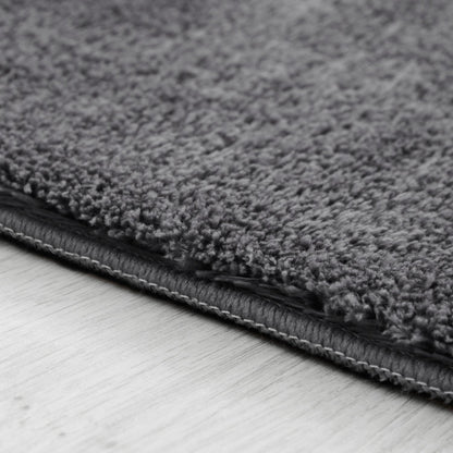 Soft Area Rug with Anti-Slip Backing Washable - Dark Gray
