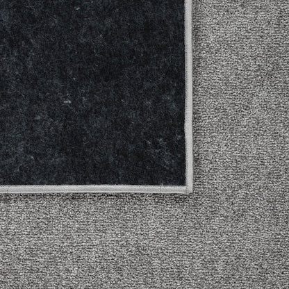 Solid Flatweave Rug Porto for Living Room - Anthracite
