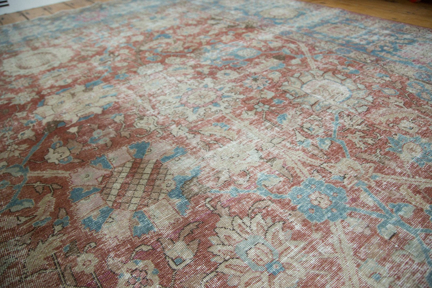 11x14 Vintage Distressed Tabriz Carpet