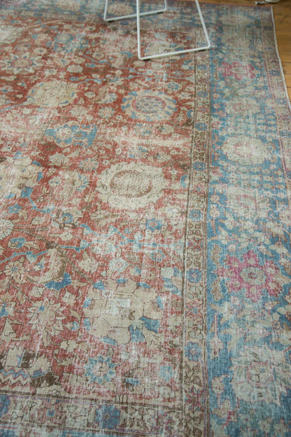 11x14 Vintage Distressed Tabriz Carpet