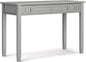Transitional Solid Wood Writing Desk with Key Features