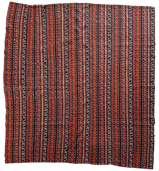 UNIQUE Antique Square Azerbijani Shahsavan Jajim Rug 6’4” x 6’8”