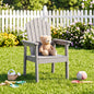 Adirondack Chair with High Backrest and Wide Armrests