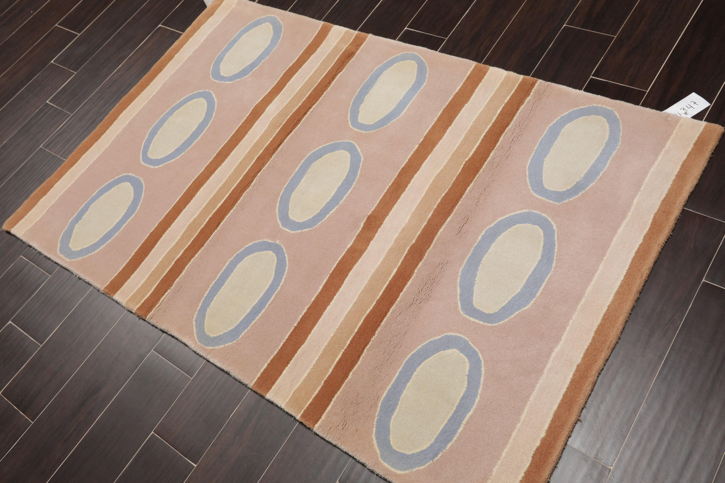 3'6" x 5'6" Handmade 100% Wool Oriental Area Rug Contemporary Pink