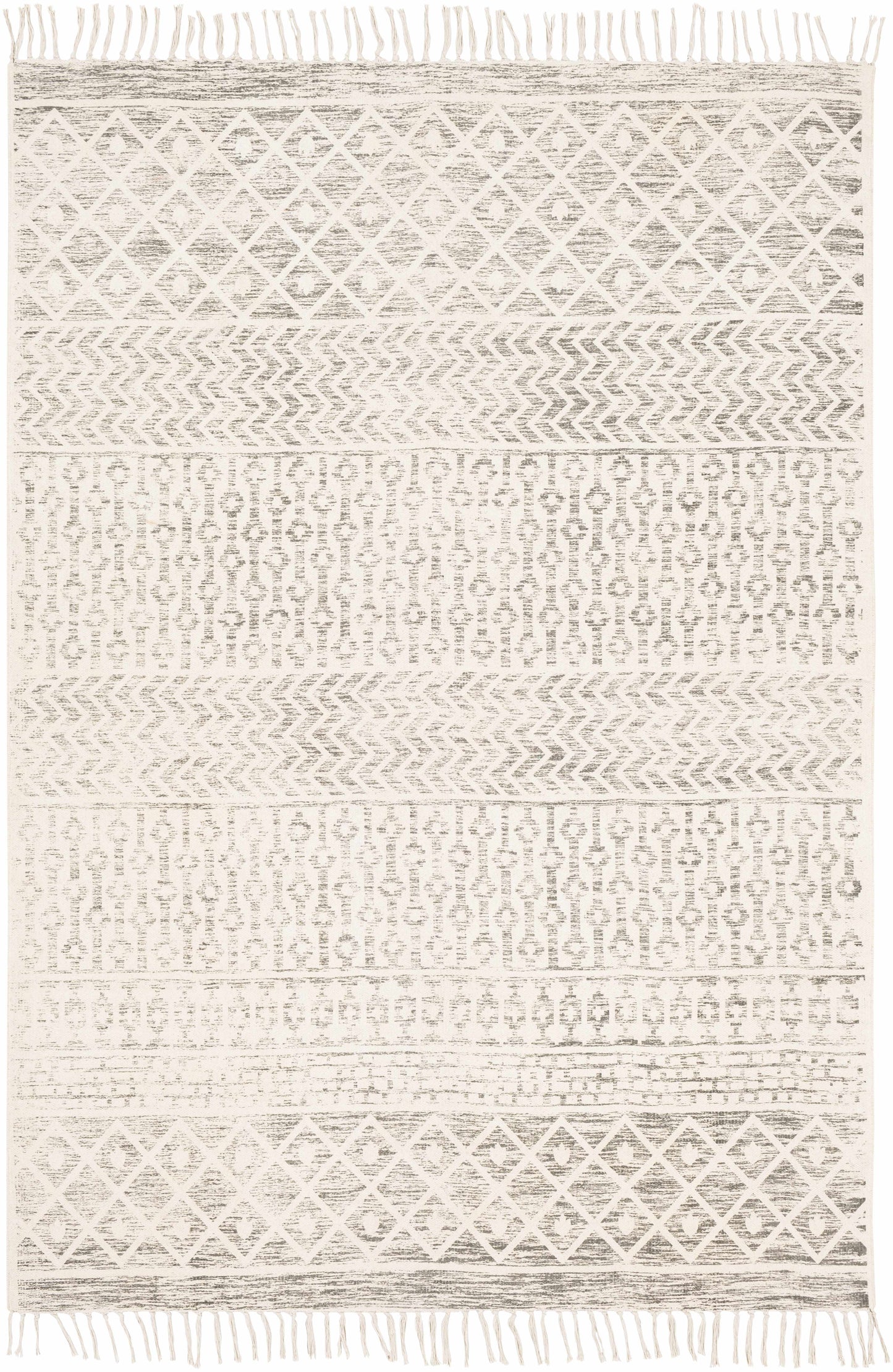 Valyermo Beige Hand Woven Cotton Rug