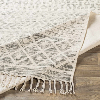 Valyermo Beige Hand Woven Cotton Rug