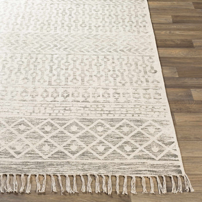 Valyermo Beige Hand Woven Cotton Rug