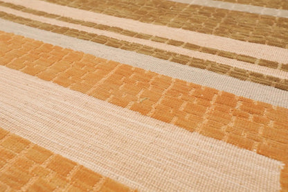 6' x 9' Hand Knotted 100% Wool high Low Pile Modern Area Rug