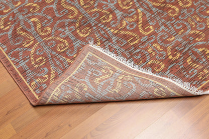 5' x 8' Hand Knotted 100% Wool Transitional Oriental Area rug Rust