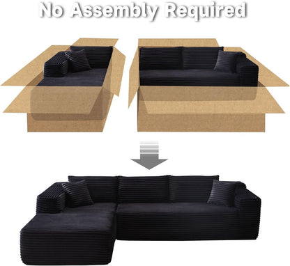 Versatile L Shaped Modular Couch for Living Room