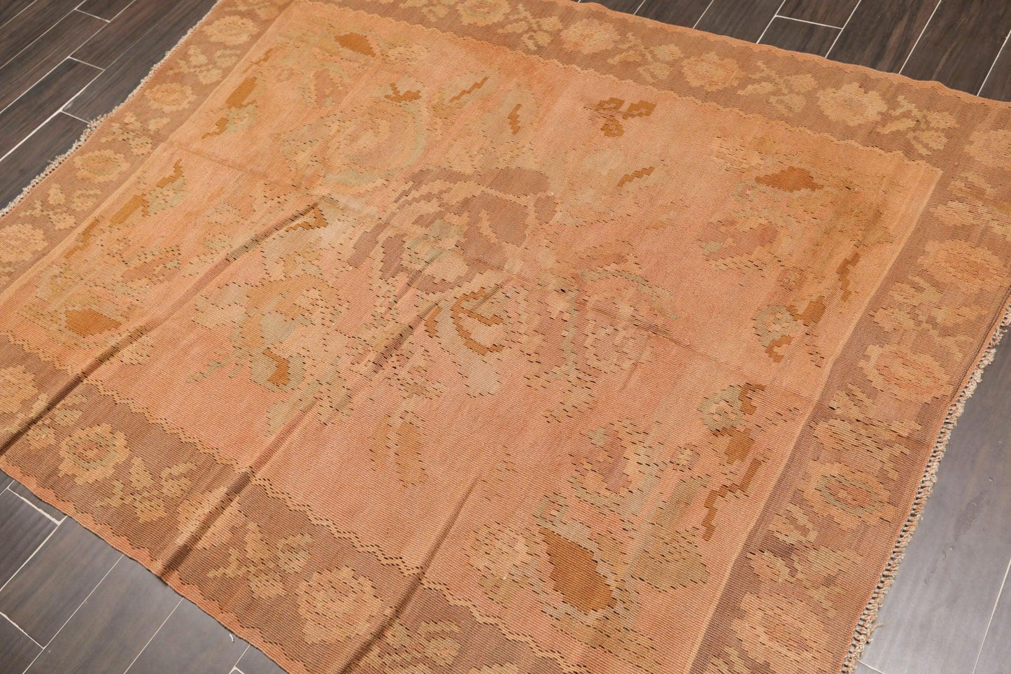 5' x 6'6" Antique Turksih Hand Knotted Wool Oriental Area Rug Traditional Rust