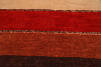 8'11" x 12' Hand Knotted Wool Oriental Area Rug Contemporary Brown