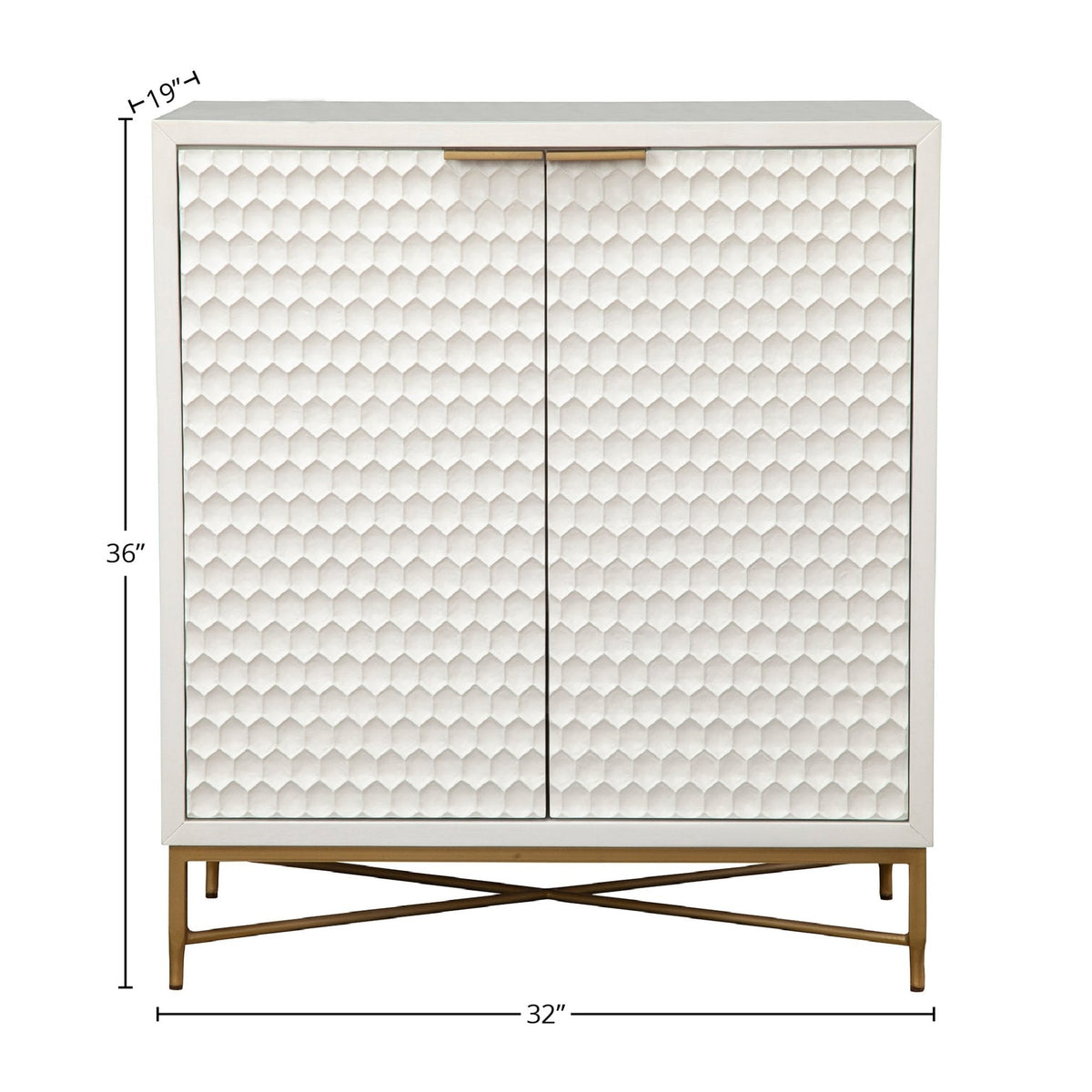 White Pearl Bar Cabinet
